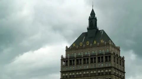 Kodak Tower Headquarters Time Lapse Stock-Footage 12359081