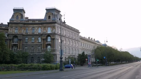 Kodaly circus at dawn, Budapest Stock Footage 91277169