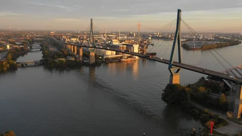 Koehlbrand Bridge Stock Footage 119392283