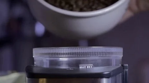 Kofee in grain and machine Stock Footage 69122864
