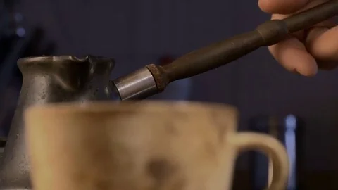 Kofee in grain and machine Stock Footage 69123142
