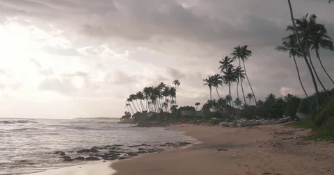 Koggala beach park Stock Footage 73497799