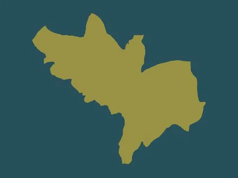 Kogi, Nigeria. Solid color shape 库存插图