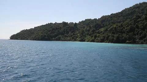 Koh Chang coast view Stock Footage 58175093