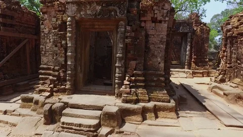 Koh Ker Temple Interior Structure Stock Footage 73239703