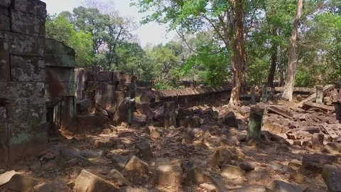 Koh Ker Temple Interior Structure Stock Footage 73239810