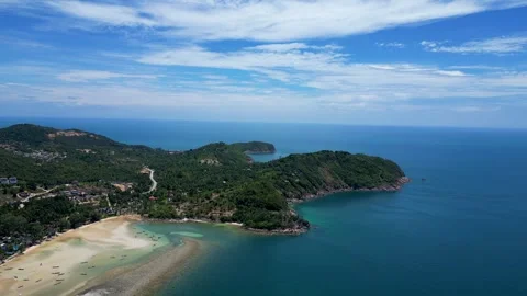 Koh Ma Beach Koh Phangan Drone 01 Stock Footage 337417880