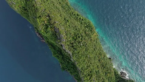 Koh Phi Phi Island From Air Stock Footage