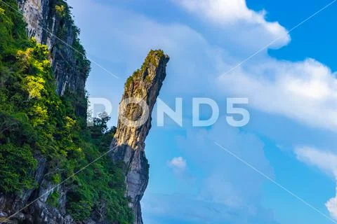 Koh Phi Phi Leh Thailand island beach lagoon limestone rocks. ~ Hi Res ...