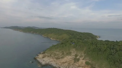 Koh Samet island aerial shot 库存影片 75702753