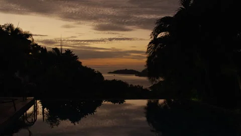 Koh Samui island view and sunset Stock Footage 325686397