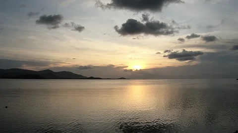 Koh Samui Sunset Timelapse Stock Footage 130986116