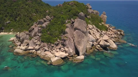 Koh Tao aerial Stock Footage 138861453
