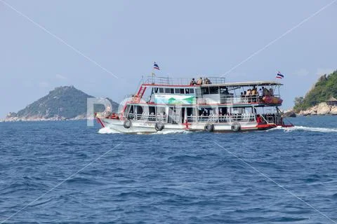 Koh tao surathani thailand - march7,2018 : scuba diving boat boading to dive Stock Photos