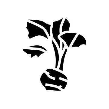 Kohlrabi cabbage glyph icon vector illustration Illustrazione stock
