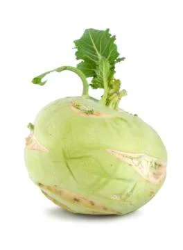 Kohlrabi isolated Foto stock