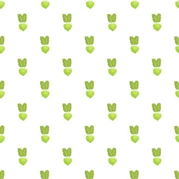 Kohlrabi vegetable pattern creating seamless healthy food repeat Illustrazione stock