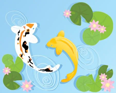 Koi carp Stock Illustration