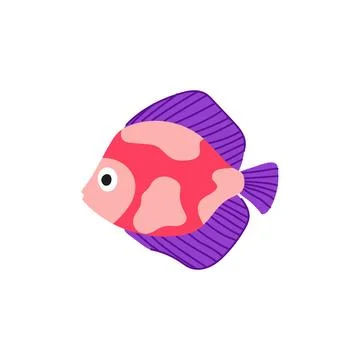 Koi exotic fish cartoon vector illustration Stock Illustration