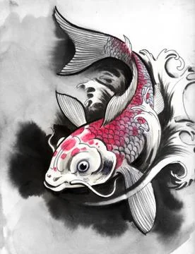 Koi fish Stock Illustration