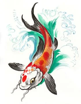 Koi fish Stock Illustration