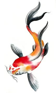 Koi fish Illustrazione stock