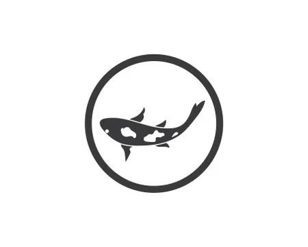 Koi fish logo vector Stock-Illustration