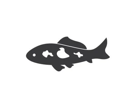 Koi fish logo vector Stock Illustration