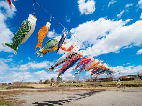 Koinobori (Carp Streamer) Stock Photos
