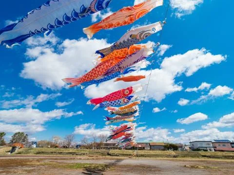 Koinobori (Carp Streamer) Stock Photos