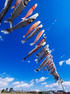 Koinobori (Carp Streamer) Stock Photos