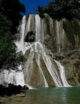 Koja Waterfall, Tasikmalaya, West Java, Indonesia Stock Photos