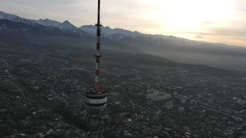 Kok-Tobe TV Tower Stock Footage 257663012