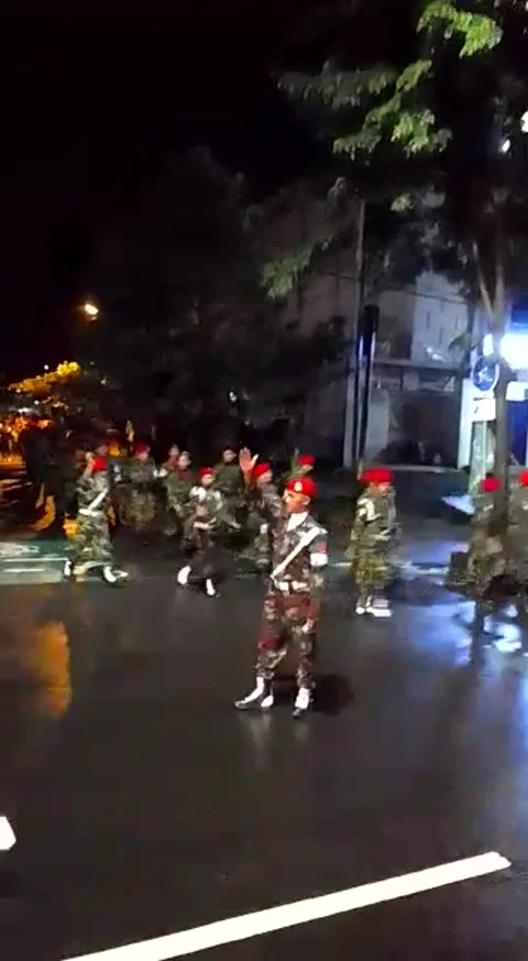 KOKAM Paramiliter of Muhammadiyah Video stock 221815267