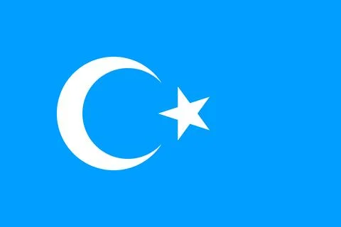 Kokbayraq flag Stock Illustration