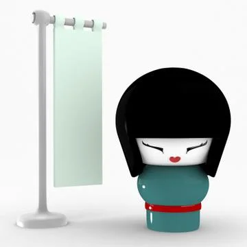 Kokeshi doll Stock Illustration