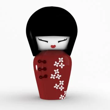 Kokeshi doll Stock Illustration