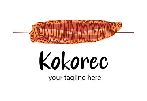 Kokorec vector logo design. Stock Illustration