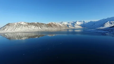 Kolgrafarfjördur  bay Stock Footage 100355157
