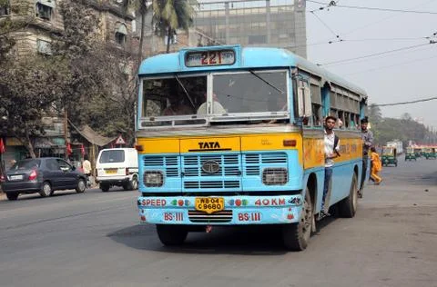 Kolkata bus Stock Photos