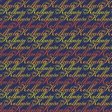 Kolkata creative pattern Stock Illustration