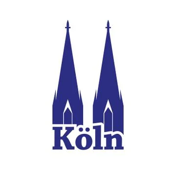 Koln icon travel Stock Illustration