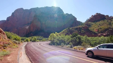Kolob Canyon driving Vídeos de archivo 83017904