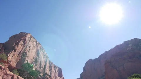 Kolob Canyon van drive by Vídeos de archivo 83018484