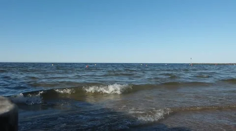 Kolobrzeg Central Beach Stock Footage 67602200