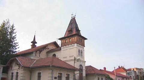 Kolomya building 1 Stock Footage 8647518