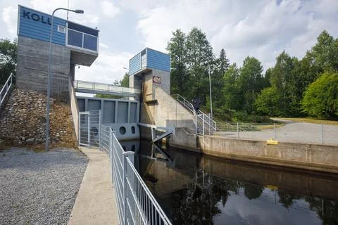 Kolun kanava ( Kolu Canal ) at Tervo Finland at Summer Stock Photos