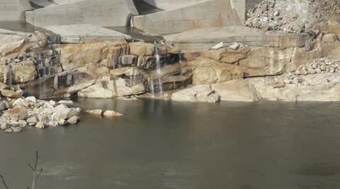 Kolyma hydroelectric Stock Footage 12439735