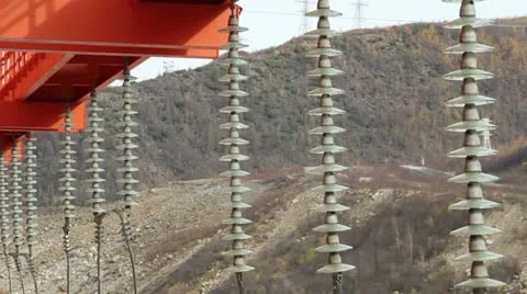 Kolyma hydroelectric Stock Footage 12439761