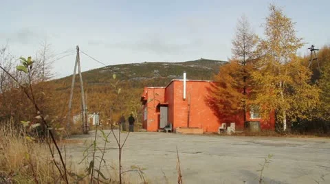 Kolyma hydroelectric Stock Footage 12439814